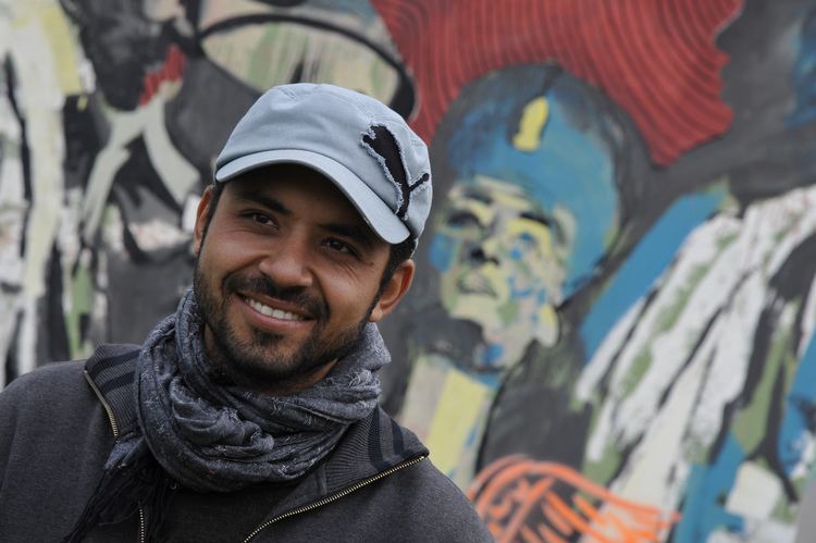 Ammar Abo Bakr gyptische Street Art und Arabic Graffiti am Gterplatz