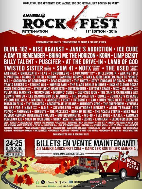 Amnesia Rockfest Amnesia Rockfest Reveals 2016 Lineup