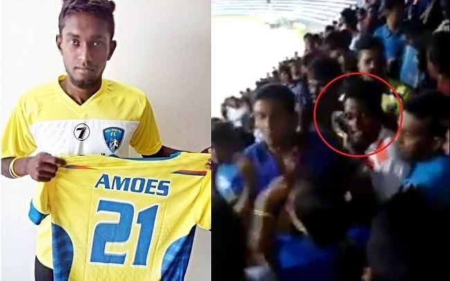 Amoes Do Mumbai FCs Amoes Do confronts Bengaluru FC fans as ILeague match