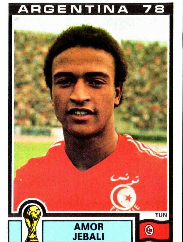 Amor Jebali Amor Jebali of Tunisia 1978 World Cup Finals card 1970s Football