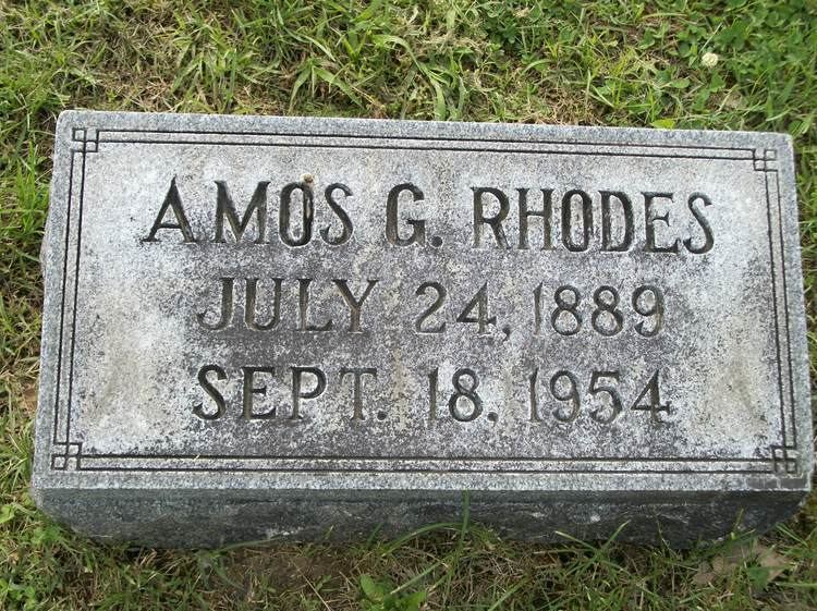 Amos G. Rhodes Amos G Rhodes 1889 1954 Find A Grave Memorial