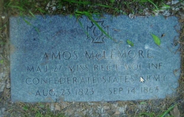 Amos McLemore Maj Amos McLemore 1823 1863 Find A Grave Memorial