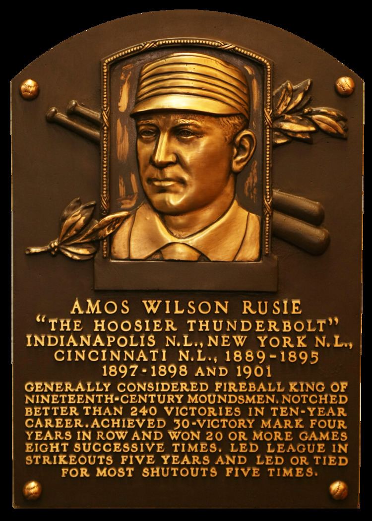 Amos Rusie Rusie Amos Baseball Hall of Fame