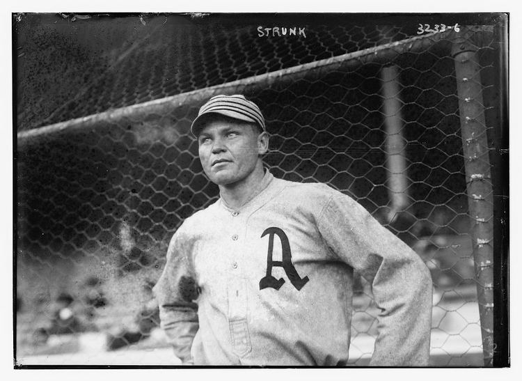Amos Strunk Amos Strunk Philadelphia AL baseball LOC Bain News Flickr