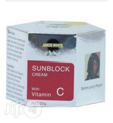 Amos White Amos White Sunblock Facial Cream for sale in Lagos Mainland Buy