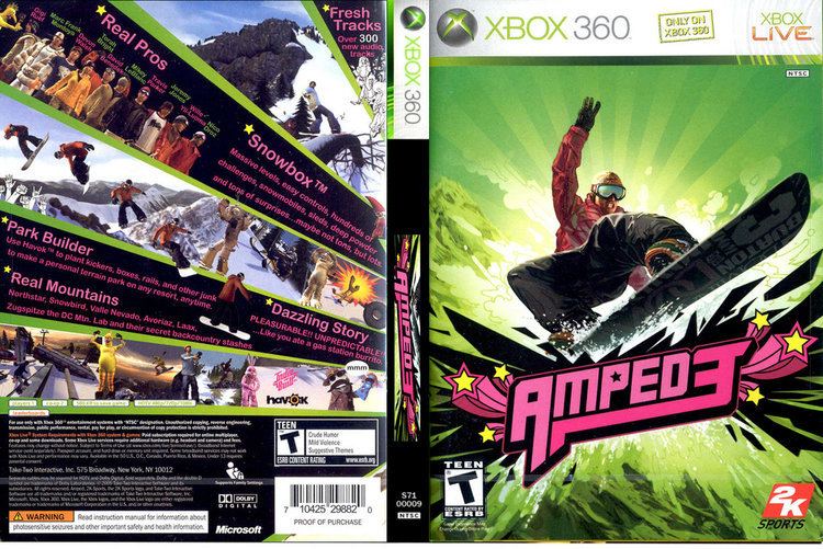 Amped 3 Amped 3 Xbox 360 DVD Cover CD cover Front Cover