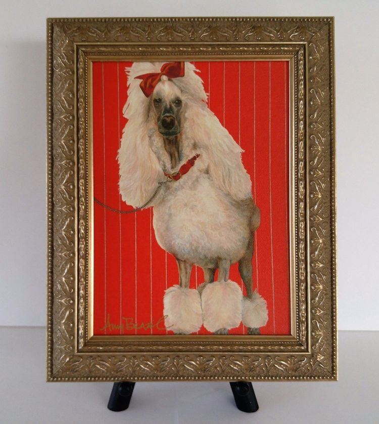 Amy Brazil Original Signed Amy Brazil 8 X 10 Opulent Dog Art Scarlet Ohaira