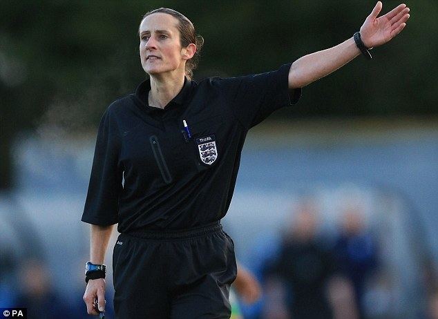 Amy Fearn Wrexham v Kidderminster Referee Amy Fearn takes six