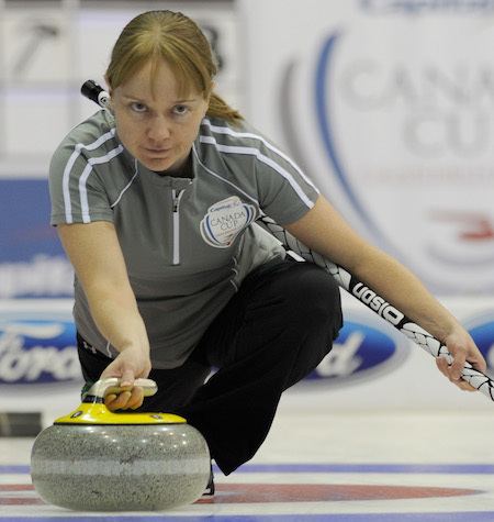 Amy Nixon Newlook lineups on display in Edmonton Curling Canada