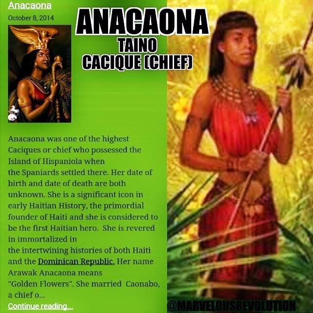 Anacaona Taina Warrior Chief of Xaragua Anacaona from HispaniolaHaiti