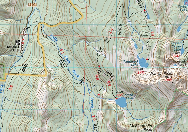 Anaconda-Pintler Wilderness AnacondaPintler Wilderness Map