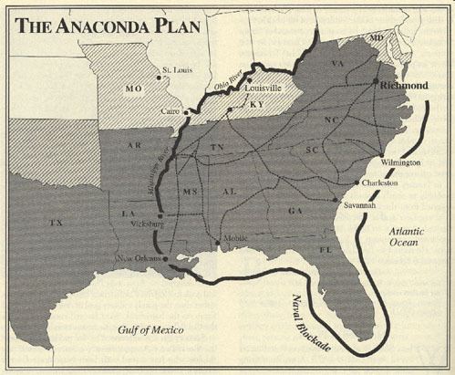 Anaconda Plan The Anaconda Plan Civil War for Geniuses