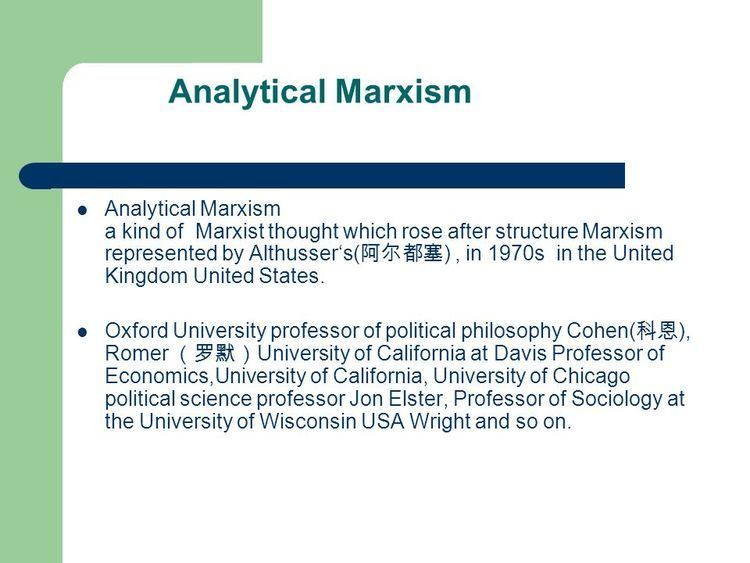 Analytical Marxism imagesslideplayercom206217767slidesslide2jpg