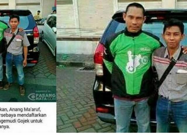 Anang Ma'ruf Mantan pesepak bola Timnas Anang Ma39ruf daftar jadi pengemudi GoJek