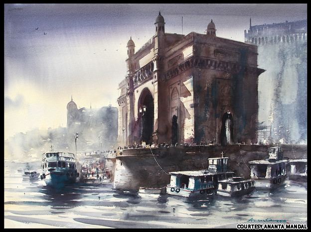 Ananta Mandal ananta mandal mumbai paintings1 Art and design