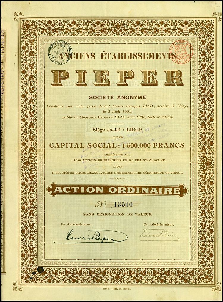 Anciens Etablissements Pieper