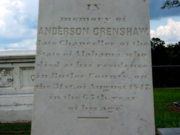 Anderson Crenshaw Judge Anderson Crenshaw 1783 1847 Find A Grave Memorial