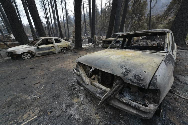 Anderson Springs, California Anderson Springs devastated by Valley Fire cooled by rain