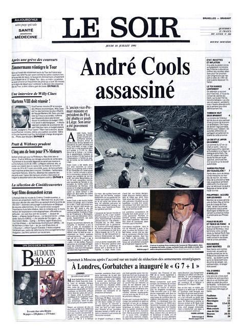 André Cools Andr Cools 20 ans aprs une vrit inacheve jour aprs jour