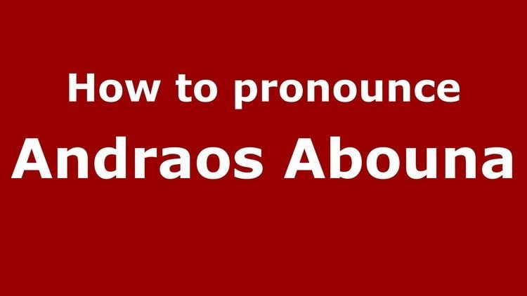 Andraos Abouna How to pronounce Andraos Abouna ArabicIraq PronounceNamescom