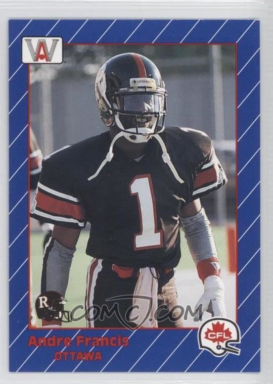 Andre Francis 1991 All World CFL French Base 65 Andre Francis COMC Card