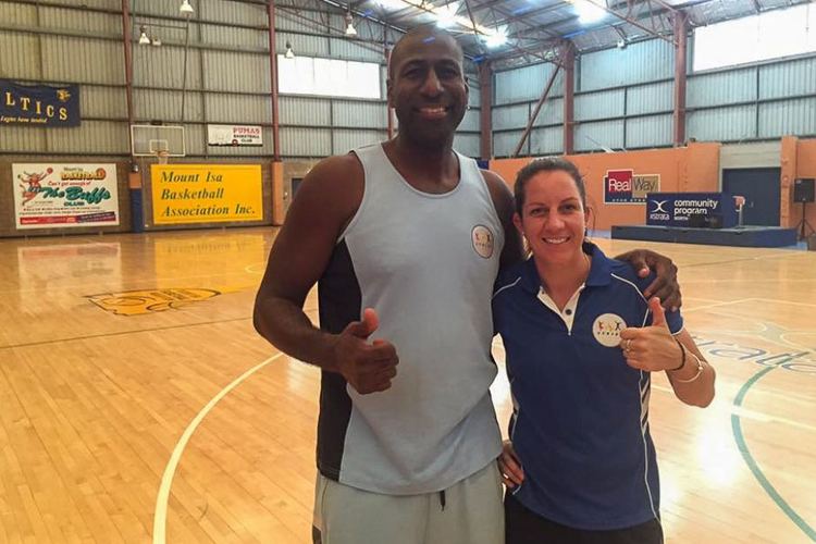 Andre Moore Basketballers Andre Moore and Micaela Cocks in Mount Isa ABC News