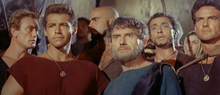 Andrea Bosic Franco Balducci Gordon Scott Andrea Bosic e Steve Reeves in