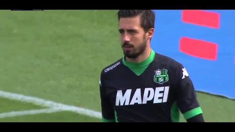 Andrea Consigli Sassuolo keeper Andrea Consigli scores one of the great own goals v