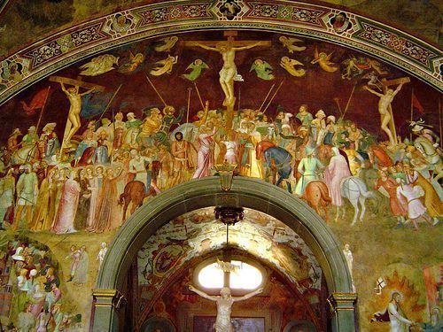 Andrea di Bonaiuto da Firenze Crucifixion Spanish Chapel Santa Maria Novella ANDREA