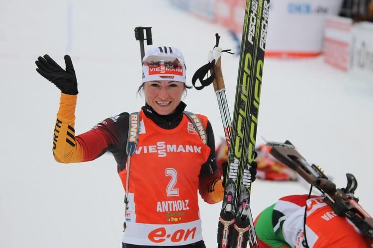 Andrea Henkel Weltcup 6 Antholz ITA Andrea Henkel gewinnt das