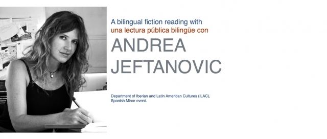 Andrea Jeftanovic A Bilingual Fiction reading with Andrea Jeftanovic DIVISION OF