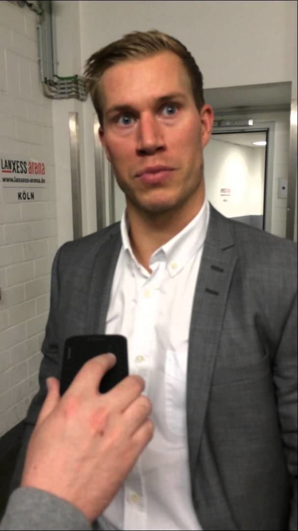 Andreas Falk CHL PostGame Interview with Andreas Falk Klner Haie vs