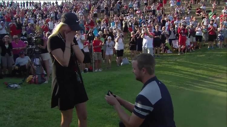 Andreas Harto Golfer Andreas Harto proposes to girlfriend during the
