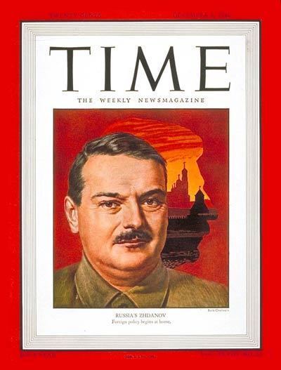 Andrei Zhdanov TIME Magazine Cover Andrei A Zhdanov Dec 9 1946