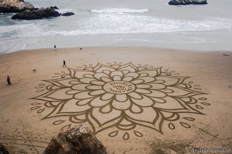 Andres Amador Andres Amador Artistas Pinterest Beach art and Sand art