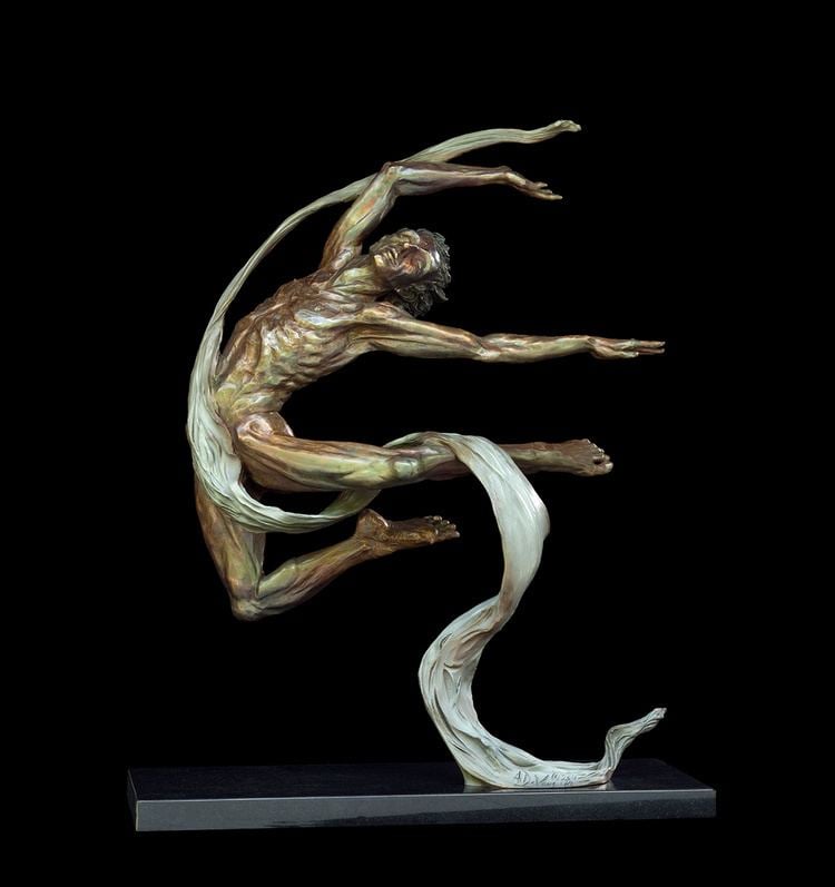 Andrew DeVries Andrew DeVries Figurative Bronze Sculpture Pastels