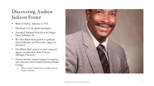 Andrew Foster (educator) FROM NIGERIA TO FIJI ANDREW FOSTER TOUCHES