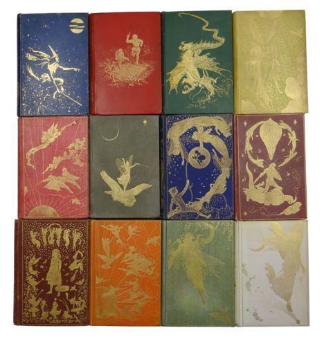 Andrew Lang's Fairy Books FirstEditionSetofFairyBooksANDREWLANGRedBlueGreenViolet