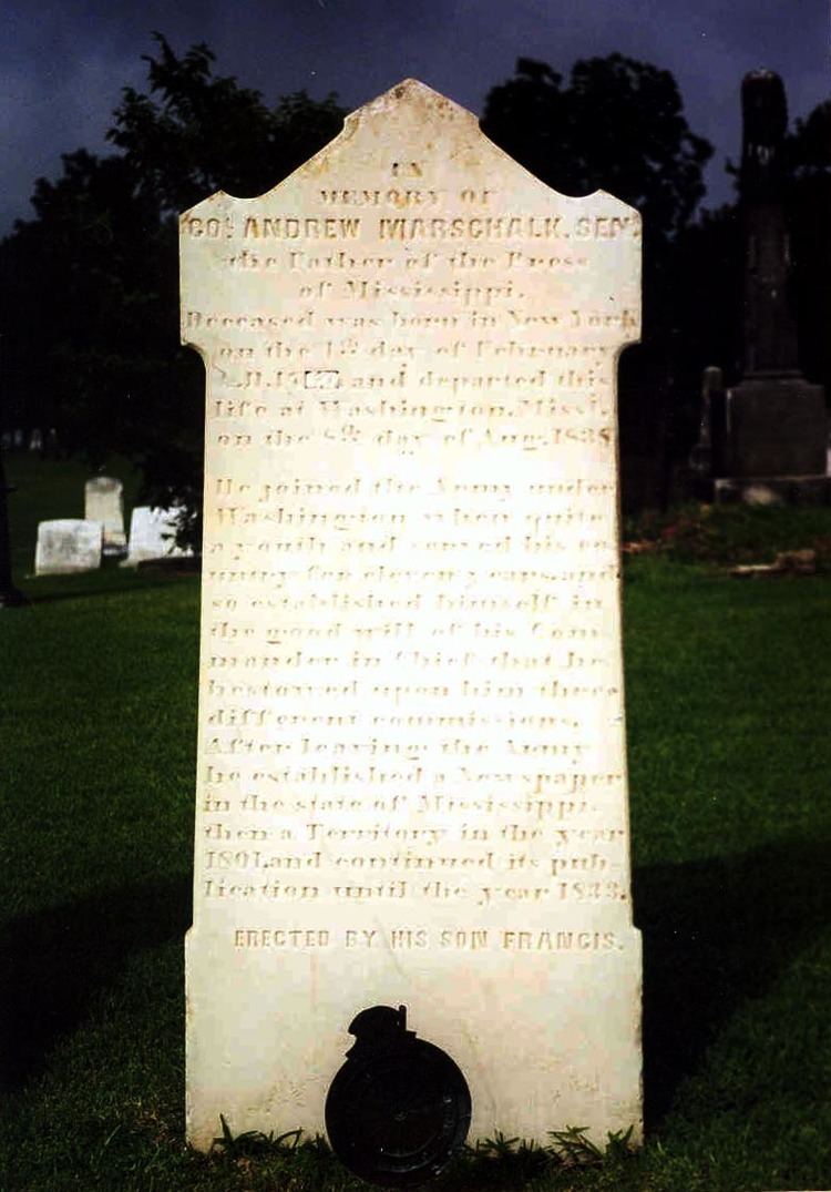 Andrew Marschalk Col Andrew Marschalk 1767 1838 Find A Grave Memorial