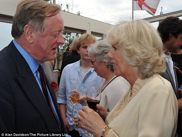 Andrew Parker Bowles Duchess of Cornwall greets exhusband Andrew Parker Bowles