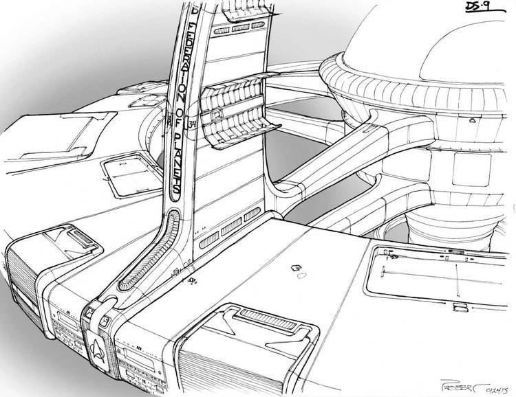 Andrew Probert Starfleet ships new DS9 concept art by Andrew Probert