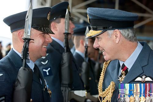 Andrew Pulford HRH The Princess Royal Presents A New Standard to 101 Sqn