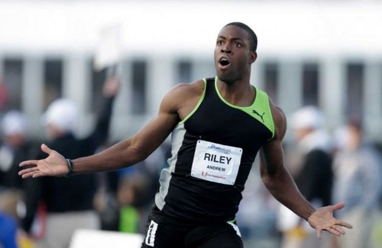 Andrew Riley Jamaican Andrew Riley beats Olympic gold medalist Aries Merritt