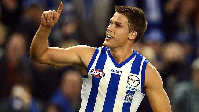 Andrew Swallow North Melbourne Kangaroos skipper Andrew Swallow commits