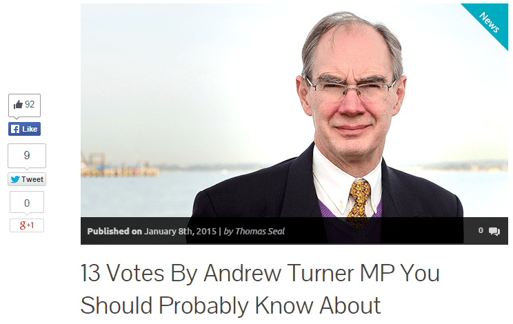 Andrew Turner (politician) Opinion I was sympathetic but Ive run out of patience with Andrew