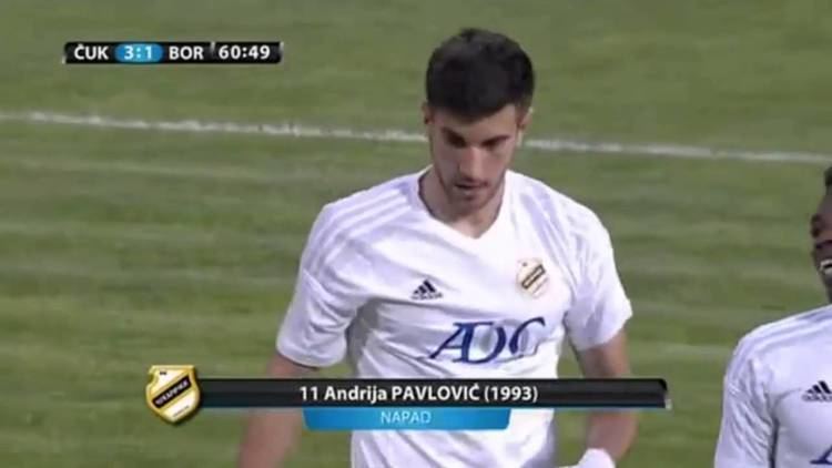 Andrija Pavlović Andrija Pavlovic Goal FK Cukaricki 31 FK Borac Cacak Serbian