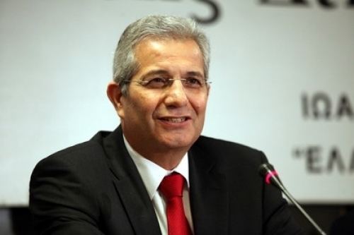 Andros Kyprianou General Secretary Of AKEL Andros Kyprianou talks to new