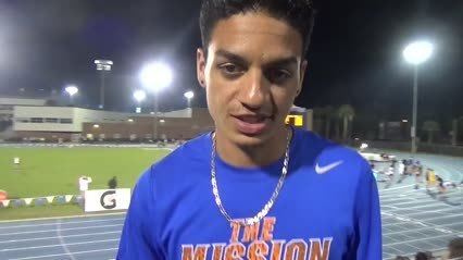 Andrés Arroyo Andres Arroyo after running 145 at Florida Relays FloTrack