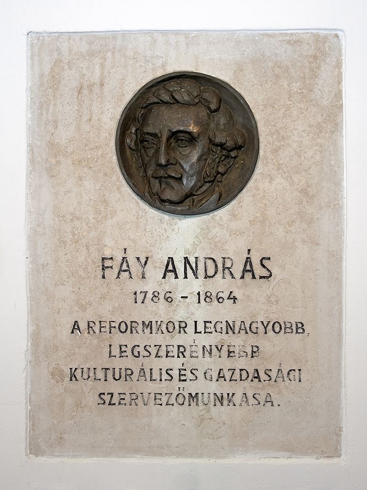 András Fáy 1786 mjus 30n szletett FY ANDRS r politikus s nemzetgazda