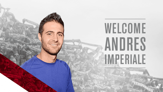 Andrés Imperiale Earthquakes Sign Argentinean Defender Andres Imperiale San Jose